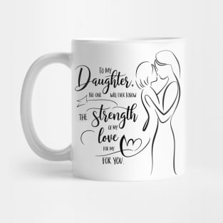Bold Feminine Strength – Simple Woman Line Art Mug